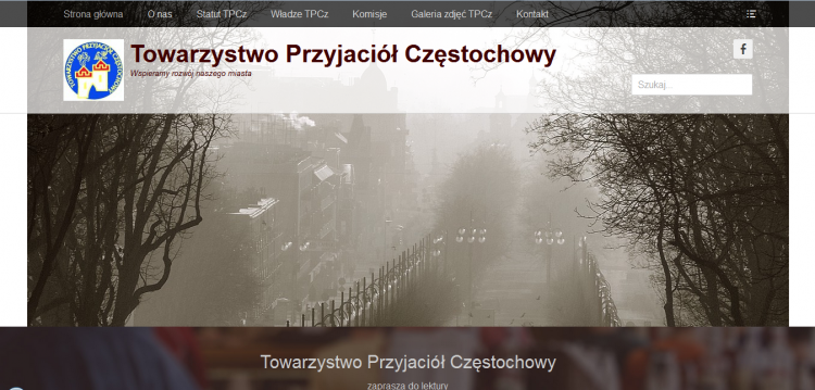 Pierwsza witryna Towarzystwa Przyjaciół Częstochowy w oparciu o WordPress